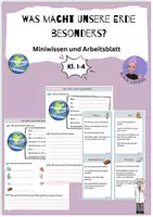 Vorschau - Stundenentwürfe - Was macht unsere Erde besonders? - Deckblatt