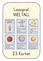 Vorschau - Spiele - Kl.2: Lesespiel Weltall - Deckblatt