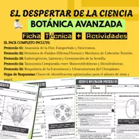 Vista previa - Hojas de trabajo - Biología vegetal secundaria | Fotosíntesis y botánica actividades - Portada