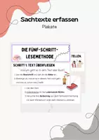 Vorschau - Poster - Sachtext-Lesemethode: Lernplakat - Deckblatt