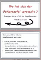 Vorschau - Fördermaterial/Inklusion - DaF / DaZ Englisch: Chinesische Mauer: Fehlerteufel Lesekarten Doppelkonsonanten - Seite 2