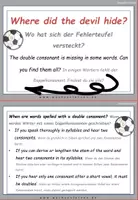 Vorschau - Fördermaterial/Inklusion - DaF / DaZ Englisch: Frauenfußball Frankreich Spezial: Fehlerteufel Lesekarten Doppelkonsonanten - Seite 2