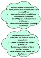 Προεπισκόπηση - Αφίσες - Πληροφορική Κανόνες για την Τάξη - Σελίδα 1