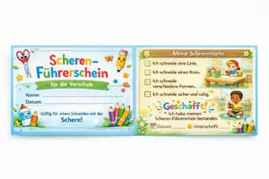 Vorschau - Arbeitsblätter - Scherenführerschein Vorschule & Kita - Seite 1