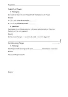 Vorschau - Präsentationen/Tafelbilder - Einführung in die Mengenlehre - Zusammenfassung - Seite 1