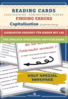 Vorschau - Fördermaterial/Inklusion - DaF / DaZ Englisch: Bodensee Spezial: Fehlerteufel Lesekarten Großschreibung - Deckblatt