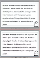 Vorschau - Fördermaterial/Inklusion - DaF / DaZ Englisch: Halloween Spezial: Fehlerteufel Lesekarten Großschreibung - Seite 2