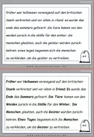 Vorschau - Fördermaterial/Inklusion - DaF / DaZ Englisch: Halloween Spezial: Fehlerteufel Lesekarten Großschreibung - Seite 3