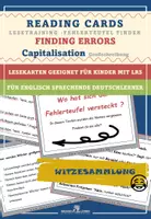 Vorschau - Fördermaterial/Inklusion - DaF / DaZ Englisch: Witzesammlung: Fehlerteufel Lesekarten Großschreibung - Deckblatt