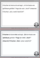 Vorschau - Fördermaterial/Inklusion - DaF / DaZ Englisch: Witzesammlung: Fehlerteufel Lesekarten Großschreibung - Seite 3