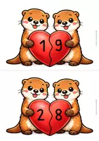 Vorschau - Poster - Verliebte Zahlen bis 10 – Mathe Otter Edition Klasse 1 - Seite 2