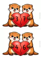Vorschau - Poster - Verliebte Zahlen bis 10 – Mathe Otter Edition Klasse 1 - Seite 3