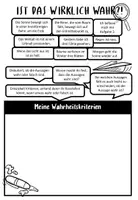 Vorschau - Arbeitsblätter - Wahrheitstheorien / Korrespondenztheorie / Kohärenztheorie / Konsenstheorie - Seite 1