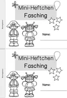 Vorschau - Arbeitsblätter - Fasching | Karneval | Mathe | Deutsch | Klasse 3 | Miniheft - Seite 1