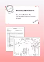 Vorschau - Arbeitsblätter - Pronomen bestimmen (Ausmalbild - Dinos) - Seite 1