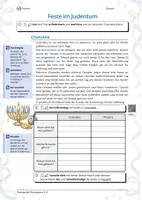Vorschau - Arbeitsblätter - Feste der Weltreligionen – Arbeitsblätter mit Lösungen (Klasse 5/6) - Seite 1