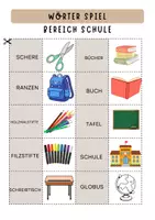 Vorschau - Arbeitsblätter - Wortkarten für Wortschatzübung - Seite 3