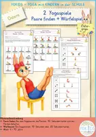 Vorschau - Spiele - Ostern Osteryoga Yogaspiele Würfelspiel Paare finden - Deckblatt