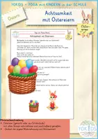 Vorschau - Lehrpläne/Lehrermaterial - Ostern Achtsamkeit mit Ostereiern Yoga - Deckblatt
