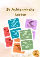 Vorschau - Bildkarten - Achtsamkeitskarten, Achtsamkeitsübungen, brain break, Achtsamkeit - Deckblatt