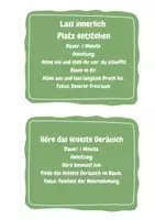 Vorschau - Bildkarten - Achtsamkeitskarten, Achtsamkeitsübungen, brain break, Achtsamkeit - Seite 1