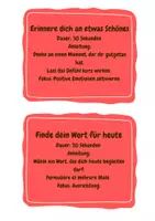 Vorschau - Bildkarten - Achtsamkeitskarten, Achtsamkeitsübungen, brain break, Achtsamkeit - Seite 2