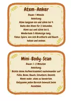Vorschau - Bildkarten - Achtsamkeitskarten, warm-up, brain break, Achtsamkeitsübungen, Achtsamkeit - Seite 1