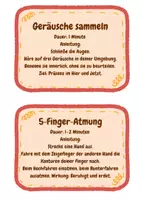 Vorschau - Bildkarten - Achtsamkeitskarten, warm-up, brain break, Achtsamkeitsübungen, Achtsamkeit - Seite 2