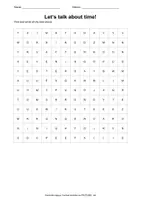Vorschau - Arbeitsblätter - Materialpaket Let‘s talk about time - Deckblatt