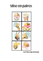 Aperçu - Fiches - Mise en paires et du plus petit au plus grand 🐝 - Page 1