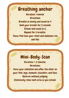 Vorschau - Bildkarten - mindfulness cards, mindfulness, brain break, warm-up - Seite 1