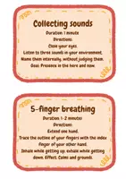 Vorschau - Bildkarten - mindfulness cards, mindfulness, brain break, warm-up - Seite 2