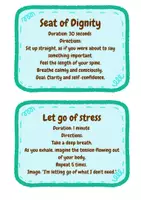 Vorschau - Bildkarten - mindfulness cards, mindfulness, brain break, warm-up - Seite 3