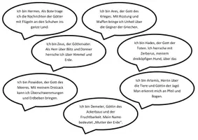 Vorschau - Stundenentwürfe - Griechische Götter - Gruppenarbeit und Präsentation l inkl. Lösungen - Seite 3