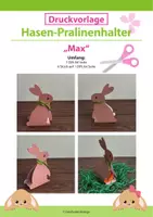 Vorschau - Mal- und Bastelvorlagen - Druckvorlage: Osterhasen Pralinenhalter "Max" - Deckblatt