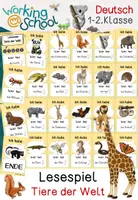 Vorschau - Spiele - Lesespiel | Tiere der Welt - Deckblatt