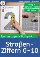 Vorschau - Arbeitsblätter - Buchstaben, Zahlen & Formen als Straßen zum Nachspuren - Materialpaket - Deckblatt