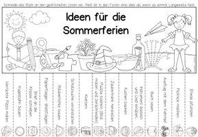 Vorschau - Mal- und Bastelvorlagen - Materialpaket: Abreißzettel gegen Langeweile in den Ferien - Seite 3