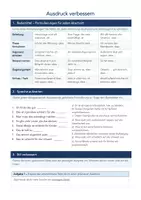 Vorschau - Arbeitsblätter - Ausdruck verbessern - Erörterung (Formulierungshilfen & Übungen) - Deckblatt