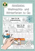 Vorschau - Mal- und Bastelvorlagen - Weihnachtsferien & Winterferien To Go – Abreißzettel gegen Langeweile - Deckblatt