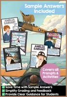 Vorschau - Unterrichtsreihen - Englisch Klasse 5–8 – Weltfrauentag Mega Bundle: 3-fach differenzierte Reading Comprehension, Flipbooks, Steckbrief & Poster (A1–B1) - Seite 3