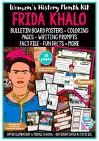 Vorschau - Unterrichtsreihen - Englisch Differenziert ab Klasse 5 – Steckbrief, Writing Prompts & Poster zu Frida Kahlo | Perfekt auch für Vertretungsstunden - Deckblatt