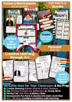 Vorschau - Unterrichtsreihen - Englisch Differenziert ab Klasse 5 – Steckbrief, Writing Prompts & Poster zu Frida Kahlo | Perfekt auch für Vertretungsstunden - Seite 1