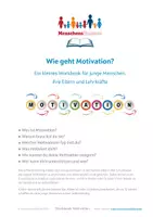 Vorschau - Arbeitsblätter - Motivation für junge Menschen, Eltern und Lehrkräfte - Deckblatt