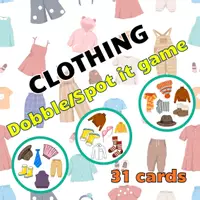 Náhled - CLOTHING - Dobble/Spot It card game - krycí list