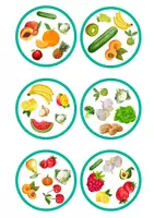Náhled - Fruits and vegetables - Dobble/Spot It card game - boční 3