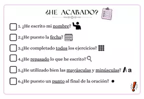 Vista previa - Hojas de trabajo - ¿HE ACABADO? - página 1