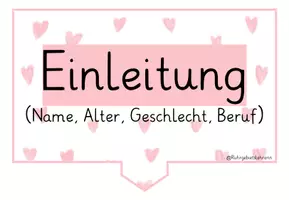 Vorschau - Poster - Personenbeschreibung Aufbau Poster Herzchendesign - Seite 1