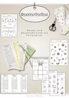 Vorschau - Mal- und Bastelvorlagen - Osterferien - Rätseln und Basteln (kleines Set) - Deckblatt