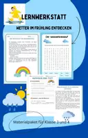 Vorschau - Arbeitsblätter - Wetter im Frühling entdecken - Lernwerkstatt Klasse 3 und 4 - Deckblatt